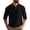Black, variant on Long Sleeve Polo Shirt for Men Breathable Oversized Lightweight Polo Classic Fall Top for Weekend Gathering