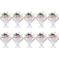 thumbnail image 7 of Miumaeov 10Pcs Wedding Centerpieces Vase for Tables, Wedding Flower Vases Centerpieces, 8.5" H Trumpet Vase for Party Christmas Wedding Decor (White), 7 of 7