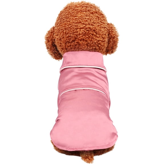 Spdoo Dog Pajamas for Small Dogs Cats Silk Soft Shirts Loungewear Puppy Pjs Lapel Two-Legged Sleepwear Shirt for All Season
