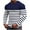 A03-Navy, variant on Jinhomg Waffle Shirts for Men Long Sleeve Crew Neck Thermal Underwear Tops Loose Casual Solid Pullover Textured Knit Undershirts