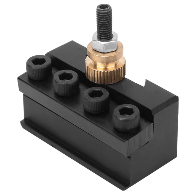 Quick Change Tool Post Holder, High Positioning Accuracy Parting Off Tool Holder, Hardened Cut Off B-lade Holder Quick Change For Turning Facing