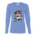 thumbnail image 2 of Wild Bobby Mustang Ford Classics Cars and Trucks Women Graphic Long Sleeve Tee, Light Blue, Small, 2 of 6