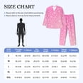 thumbnail image 4 of Salouo Breast Cancer Pink Ribbons Awareness Print Button-Front Long Sleeve Pajama Set for Men, Soft 2Pjs Men's Long Sleeve Sleepwear-Large, 4 of 7