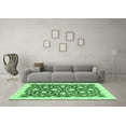 thumbnail image 3 of Ahgly Company Indoor Round Oriental Emerald Green Modern Area Rugs, 3' Round, 3 of 4
