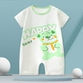 thumbnail image 2 of AVTOIFY Baby Onesie, Baby Bodysuit, Baby Romper, Baby Boys and Printed Short Sleeved Jumpsuit Baby Bag Fart Green 3 Months, 2 of 3