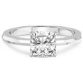 thumbnail image 3 of IGI Certified 1 Carat Cushion Shape Lab Grown Diamond Engagement Ring | 14K White Gold |Eva Six Prong Knife Edge Diamond Ring | FG-VS1-VS2 Quality Friendly Diamonds, 3 of 5