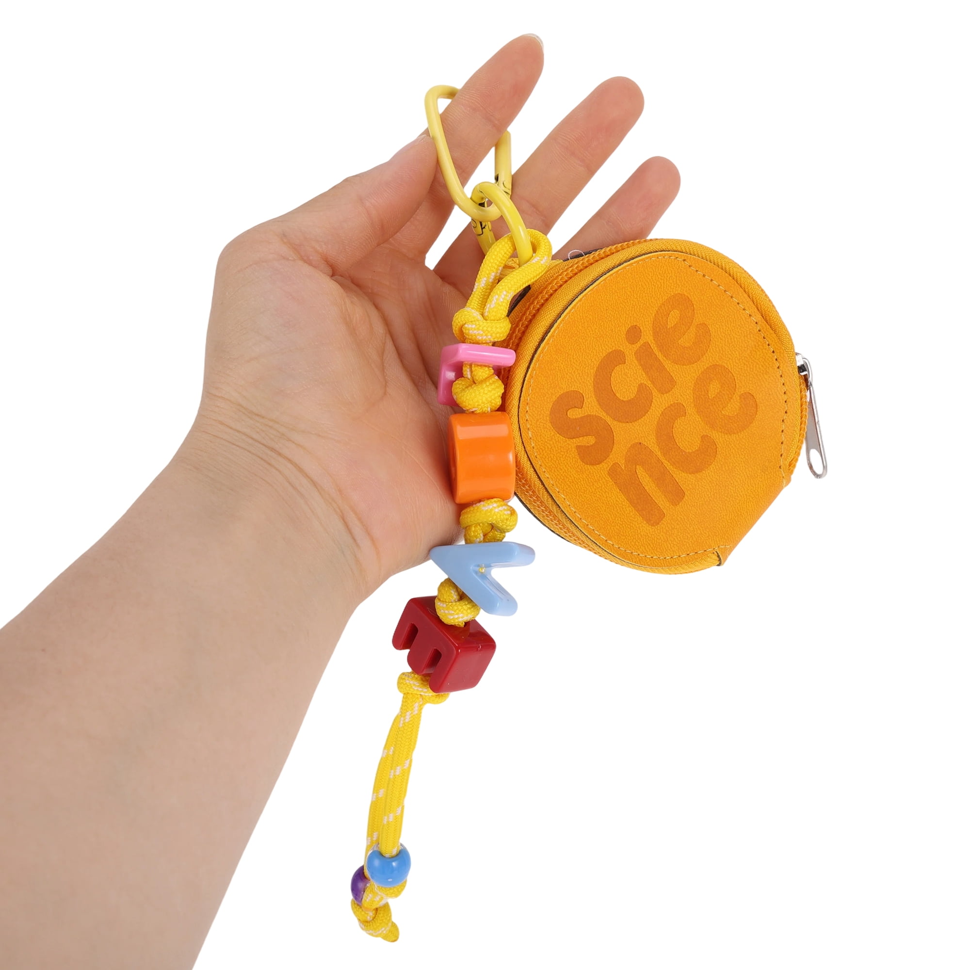 Unique Bargains Colorful Letter Wallet Handbag Charm for Bags and Purses Yellow