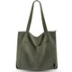 thumbnail image 1 of Bolso Prite Corduroy para mujer con hombros grandes, color verde oscuro, 1 of 7