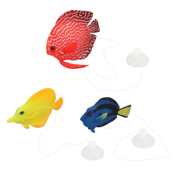 Pez Payaso Falso ANGGREK de Silicona Flotante Fácil de Limpiar para Acuario