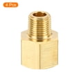 thumbnail image 3 of Adaptador reductor hexagonal de latón macho 1/8 NPT x hembra 1/4 NPT, paquete de 4, 3 of 5