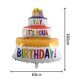 thumbnail image 2 of Kit de globos de cumpleaños TUNC Mylar globos de pastel de 3 capas, 2 of 2