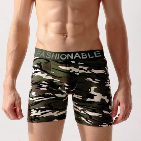 

QWANG Fashion Mens Brief Cotton Camouflage Underwear Shorts Boxers Underpants AG/XXXL