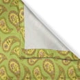 thumbnail image 3 of Ambesonne Yellow Paisley Kitchen Curtains, Floral Ornaments Art, 55"x45", Yellow Green Yellow, 3 of 3