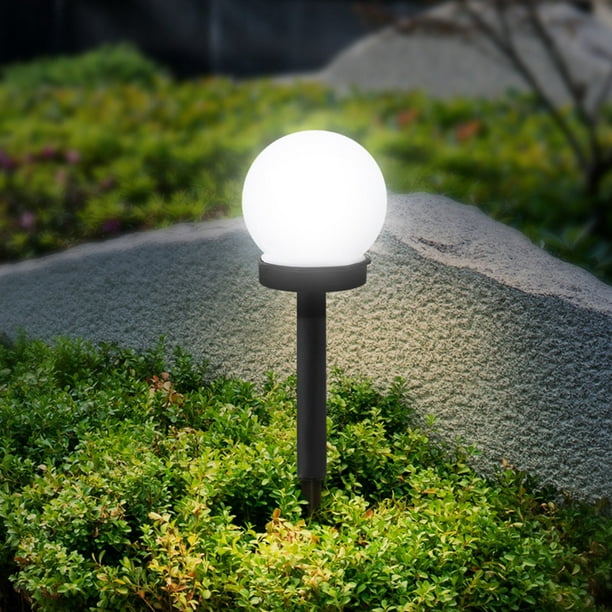 2Pcs Extérieur Imperméable L-ED Lampe Solaire de Jardin Lampe de Jardin  Lampe de Sol 