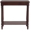 thumbnail image 4 of Urbanest 28.25'' Console Table,entryway Table, Narrow Sofa Table with Shelves, Entrance Table for Hallway, Entryway, Living Room, Foyer, Corridor, Office, 28.25'' H X 28.25'' W X 11.8'' D,Walnut, 4 of 7