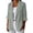 Dark Gray, variant on Blazers for Women Linen Blend Notched Lapel Single Button Long Sleeve Outerwear Loose Casual Blazer Jacket with Dual Patch Pockets