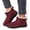 Red, variant on Boots for Women Winter Comfy Warm Fuzzy Non Slip Booties Casual Flat Platform Shoes