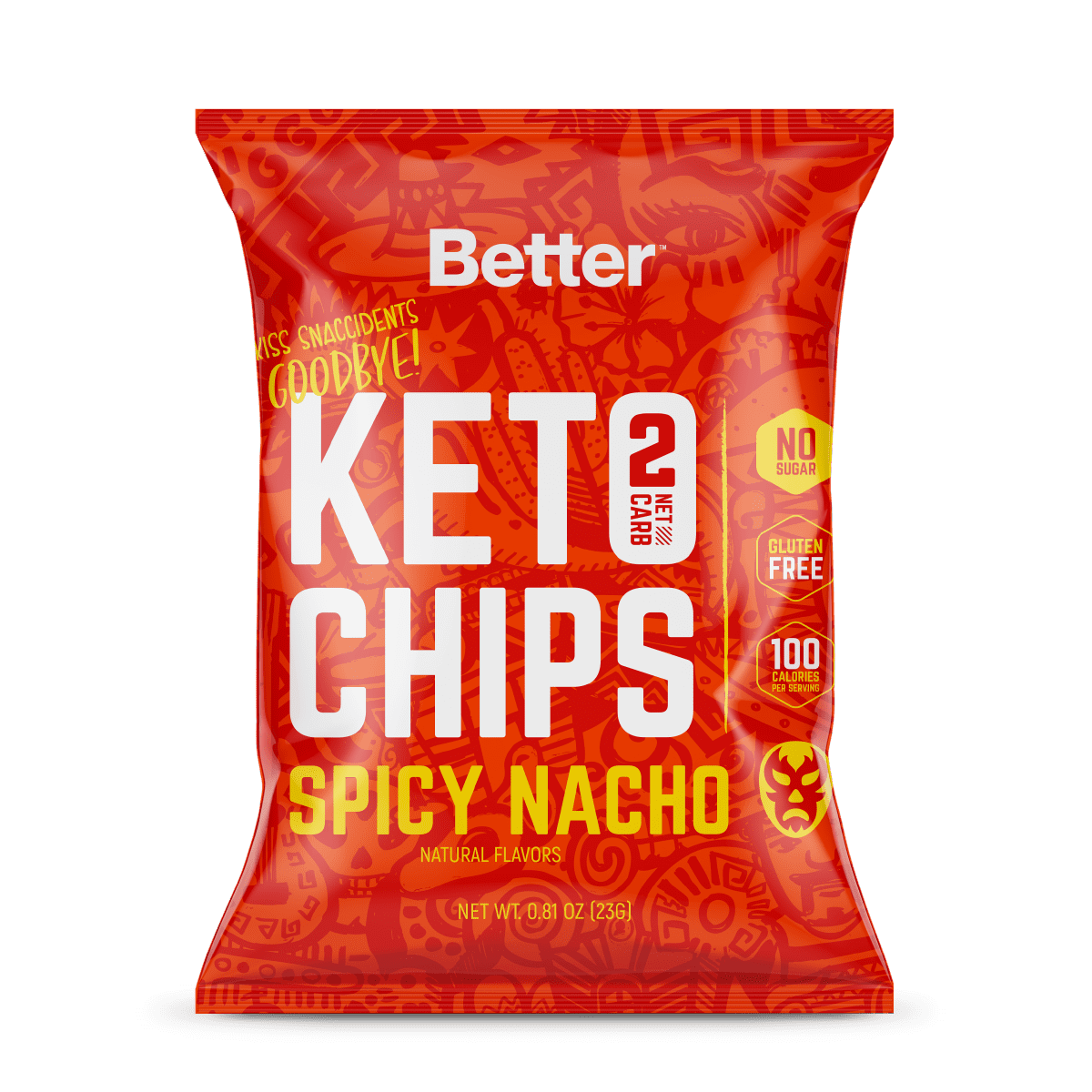 Better Health & Body Keto Chips Spicy Nacho, 6 Count - Walmart.com ...