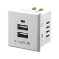thumbnail image 7 of Zeiwohndc USB Power Socket Embedded USB Desktop Socket Charging Power Socket Module, 7 of 7