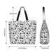 thumbnail image 5 of Disketp Black Footprints Bolsa Tote Estampada para Mujer, Bolso de Hombro y de Mano para Compras y Viajes, 5 of 8