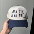 thumbnail image 3 of Run The Dang Ball Embroidered Trucker Hat, Adjustable Snapback Baseball Cap for Men and Women, Funny Sports Inspired Hat for Football Fans, Casual Streetwear Accessory, 3 of 5