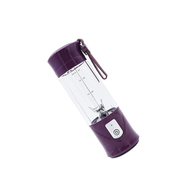 Billuyoard Exprimidor eléctrico de frutas y verduras, licuadora de velocidad rápida, taza para viajar, senderismo, Fitness, batidora de leche Electrodomésticos Púrpura