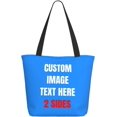thumbnail image 1 of Custom Tote Bag With Logo Photo, Custom Bag, Personalized Shopping Bags Reusable Grocery Bags Bulk For Work Travel Gifts, 1 of 8