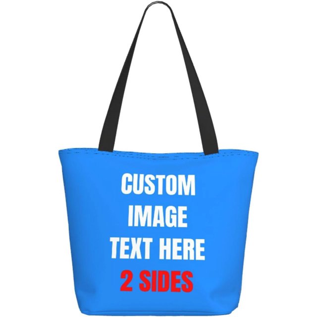 Custom Tote Bag With Logo Photo, Custom Bag, Personalized Shopping Bags Reusable Grocery Bags Bulk For Work Travel Gifts