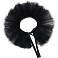 thumbnail image 3 of Layered Mesh Neck Ruff Costume Cosplay Props Detachable Decorative Tulle Ruffle Black, 3 of 7