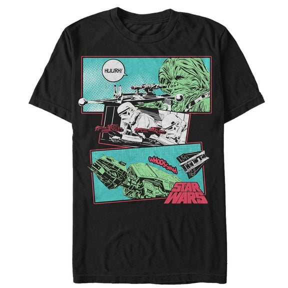 Men's Star Wars Comic Book Sounds Graphic Tee Black 3X Large
