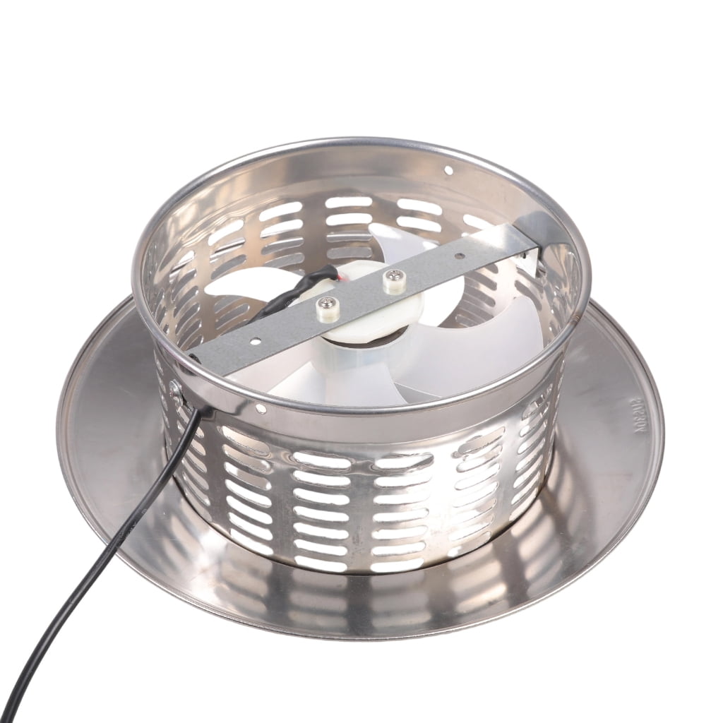 CEORPER 160mm 12V Stainless Steel Ventilation Fan for Damp Areas Includes Switches Bathroom Kitchen Basement Efficient Odor Control
