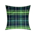 thumbnail image 2 of Holiday Forest Cabin Green Plaid Cushion, 2 of 2