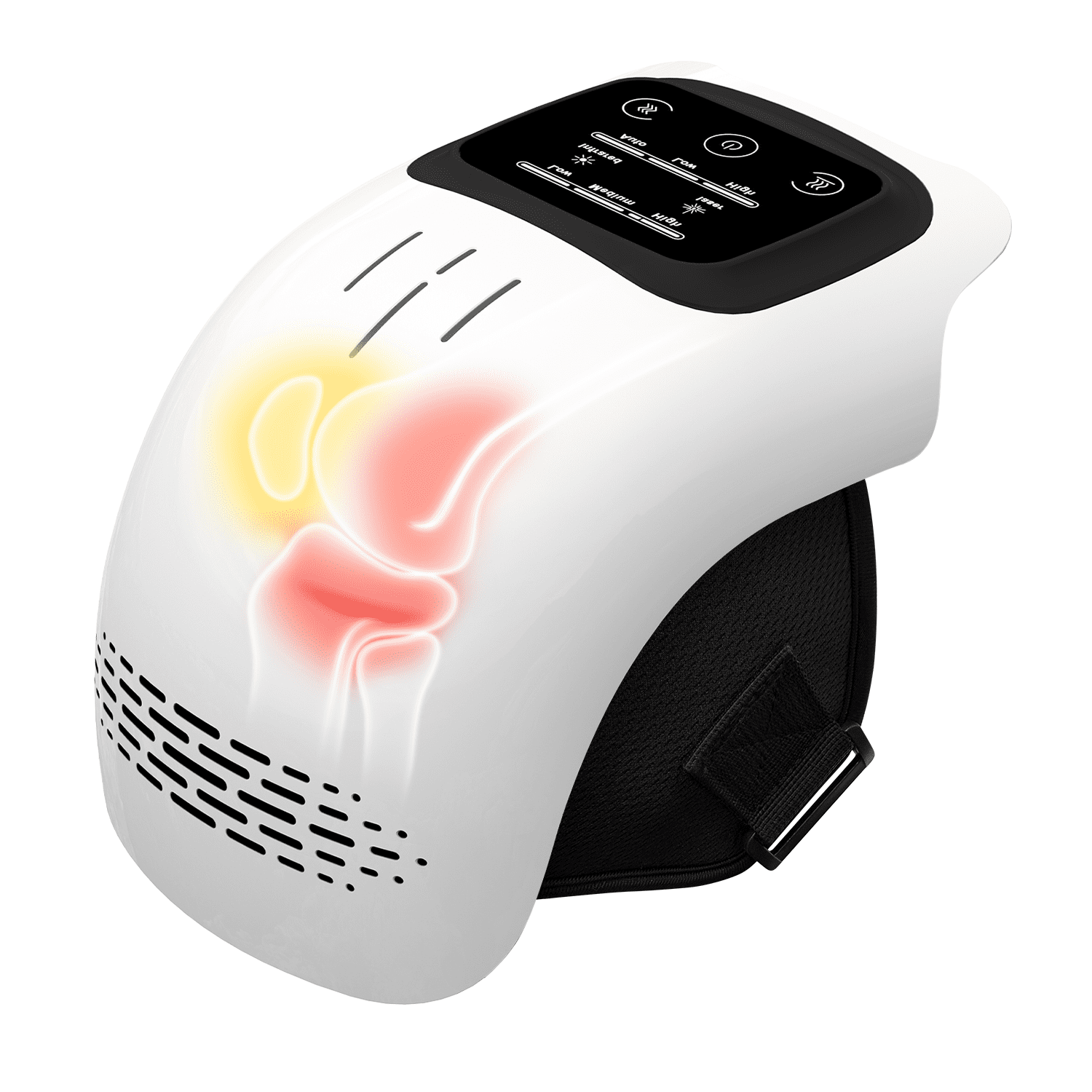 Neidga Knee Massager with Heat and Red Light Therapy, Portable Vibrating Massager for Pain Relief, Ideal for Men Women - 7.3x6.3x7.9 in