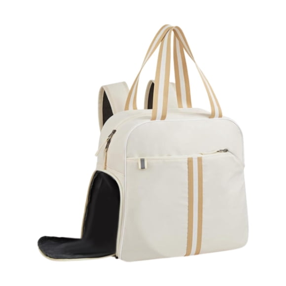 Siruishop Pickleball Bag Handbag Racquet Carrying Bag Tennis Bag Pickleball Racket Bag White