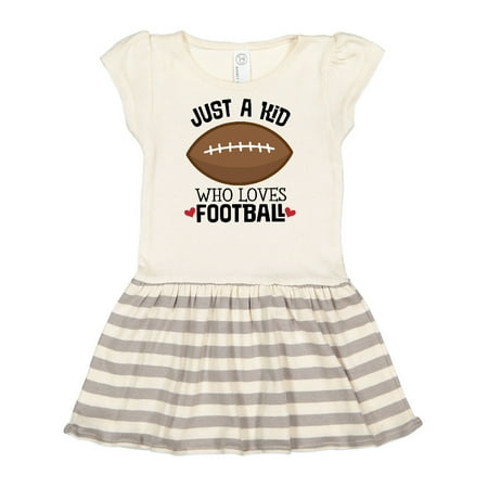 

Inktastic Football Outfit Gift for Kids Gift Toddler Girl Dress