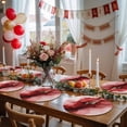 thumbnail image 5 of Red Marble Round 13 Inch Placemats Set of 8, Modern Ombre Abstract Ink Painting Art HeatResistant Non Slip Place Mats for Dining Table, Wipeable Braided Kitchen Table Mats for Housewarming, 5 of 9