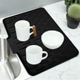 thumbnail image 7 of Unique Bargains Dish Drainer Mat Silicone Drying Mat for Kitchen Counter Fast Drying Matt for Dishes Heat Resistant Non-Slip 15.75x12.6 Inch Black, 7 of 7