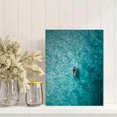 thumbnail image 2 of Qisvanset Surfer on Paddleboard Ocean Aerial View Canvas Wall Art 15.75x11.81 INCHES, 2 of 8