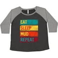 thumbnail image 3 of Inktastic Motocross BMX Off Road Eat Sleep Mud Repeat Women's Plus Size T-Shirt, 3 of 5