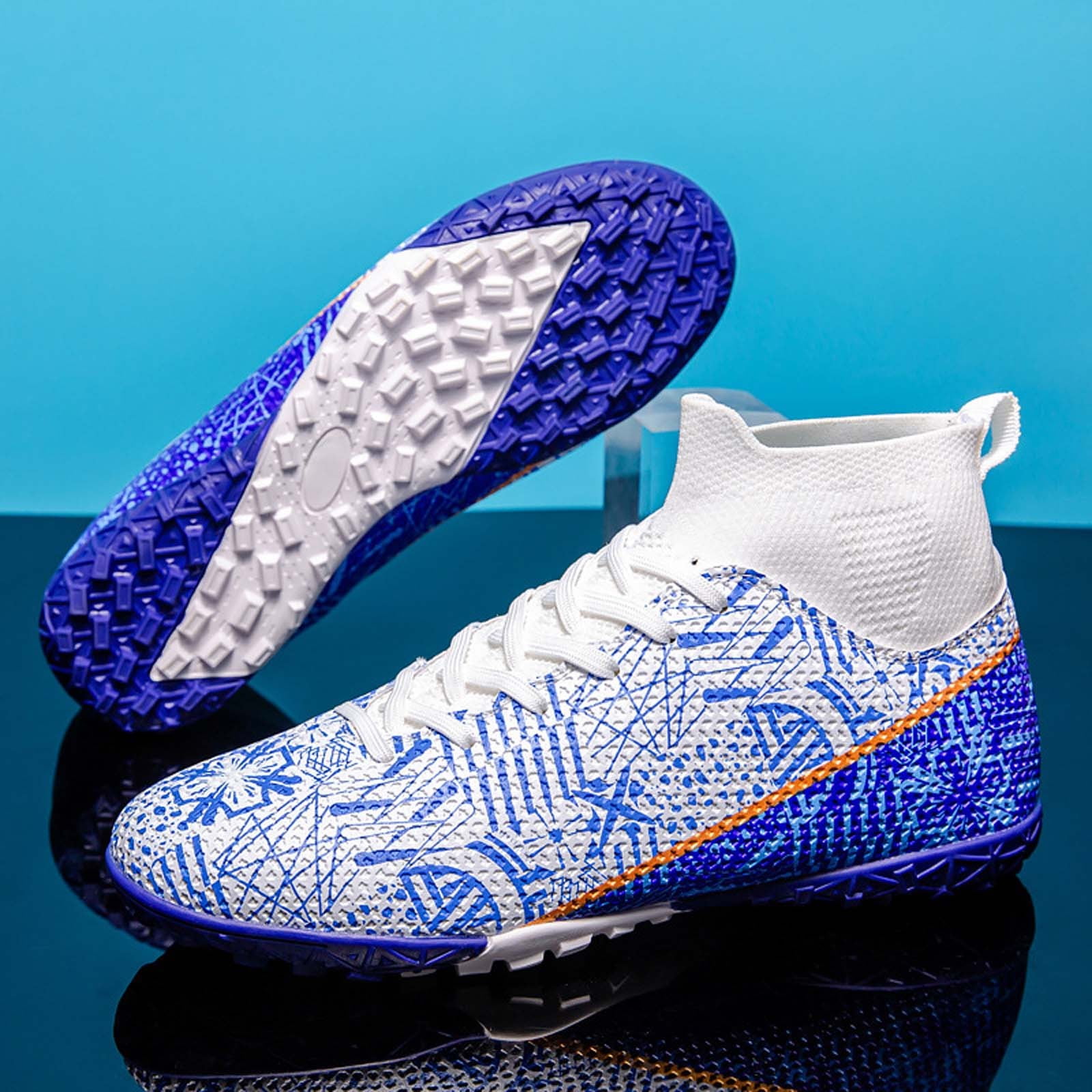 Football Enfant Entraînement Chaussures De Football ASHION Garçon - Crampons FG/AG Antidérapants Basket Fille