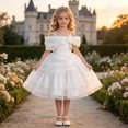 thumbnail image 2 of Rhuody Girls Dress Sleeveless Elegant Shoulder Flower Girl Dress A Line Party Formal Gown Fashion Wear, 2 of 9