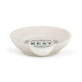 thumbnail image 2 of Give It A Rest Glossy Speckle White 6 x 5 Stoneware Ceramic Everyday Kitchen Oval Spoon Rest, 2 of 2