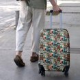 thumbnail image 3 of Multicolor Bigfoot and Text Pattern Luggage Cover Fashion Suitcase Cover Baggage Covers Fit 25-28 Inch Luggage (Go Travel), 3 of 5