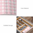 thumbnail image 6 of Pink Buffalo Plaid Farmhouse Pink White Checkered Burlap Kitchen Place Mats Waterproof Cloth Table Mats, Indoor Outdoor Placemats Easy Clean Dinner Decor, 6 of 8