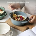 thumbnail image 3 of ALOFMO 28 oz Ceramic Soup Bowl  with Handle for Kitchen & Restaurant, 4 Pieces Ceramic Bowls Set, Oven Safe, Microwave Dishwasher Safe, 3 of 11