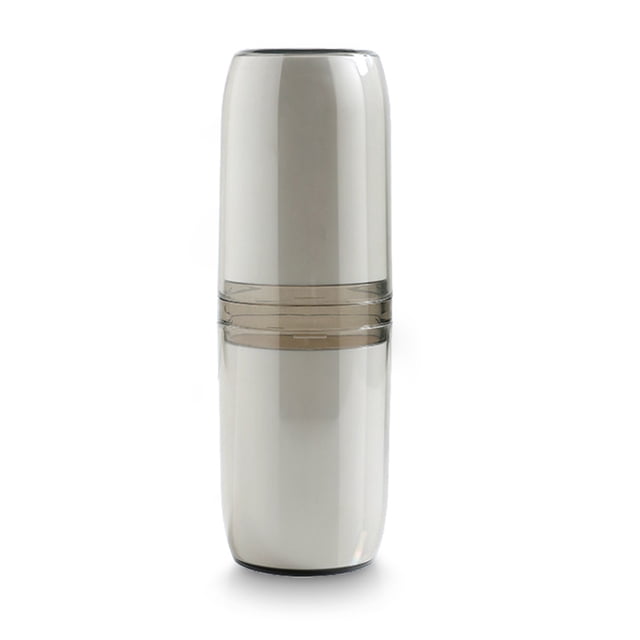Injueey Estuche para cepillos de Recipiente portátil para de Plástico sanitario a prueba de polvo diario Soporte simple para Almacenamiento y organización del hogar cuatro tazas-gris Injueey HA028212-09
