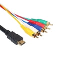thumbnail image 2 of MesaSe Câble RVB 59,6 Po HDMI Compatible Mâle vers 5 RCA, 2 of 4