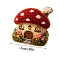thumbnail image 4 of Fabric Poke Art Kit No Sew, Whimsical Village Cottage Punch Needle Craft for Adults, 4 of 8