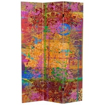 6 ft. Tall Double Sided Holi Canvas Room Divider