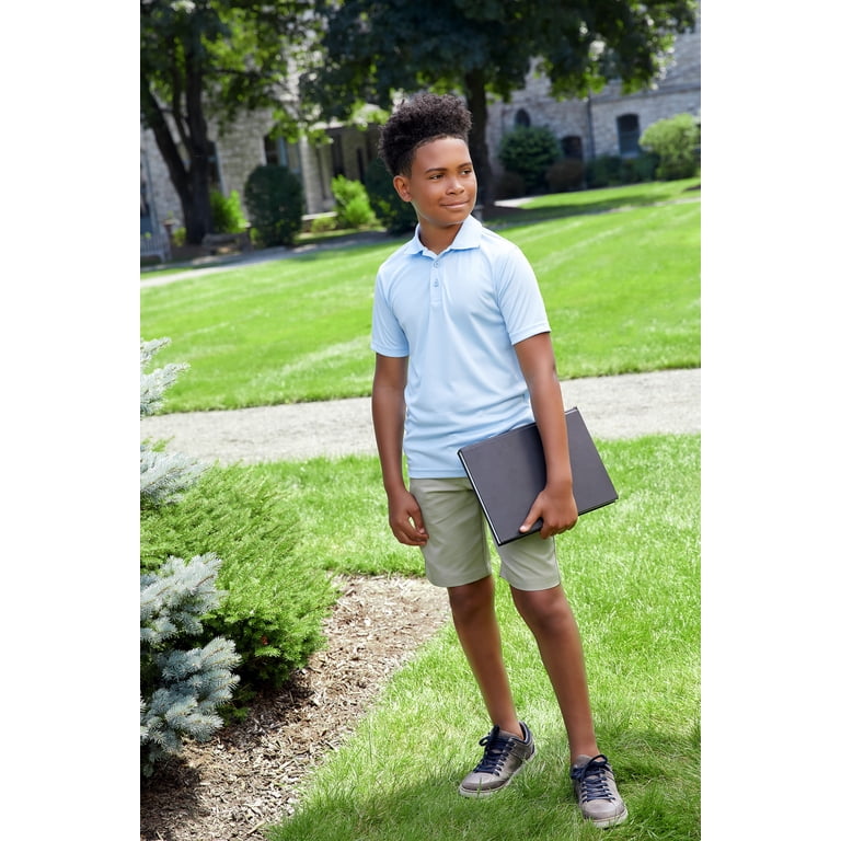 French Toast Boys' School Uniform Moisture-Wicking Polo photo 5
